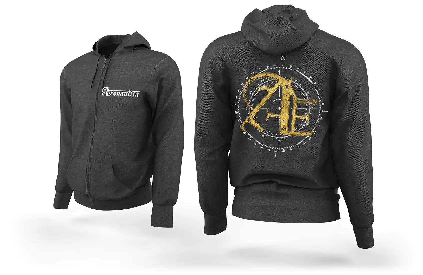 Bedruckter Hoodie front and back. Band-Merchandise und mehr. Textilien Druck auf fairmaledeyt.de